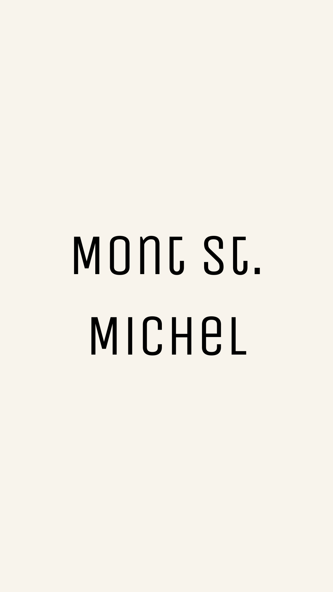 Mont St. Michel Appointment