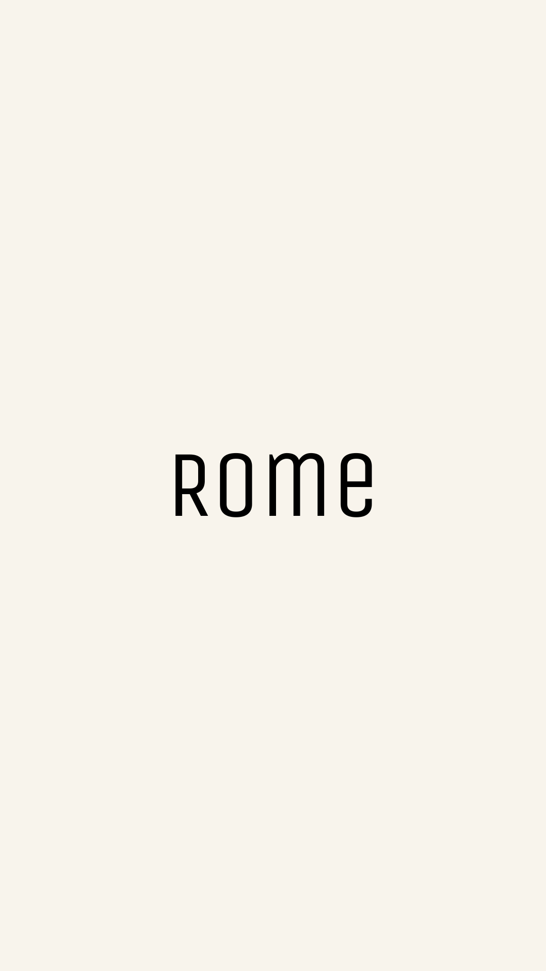 Rome Appointment