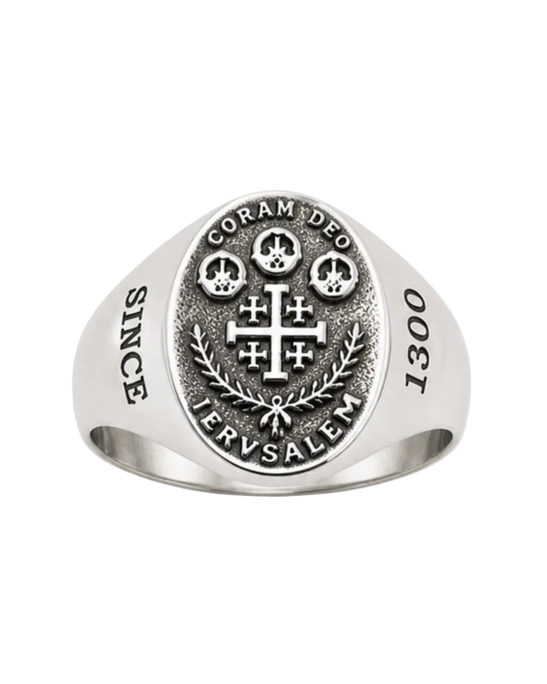 Silver Jerusalem Cross Ring
