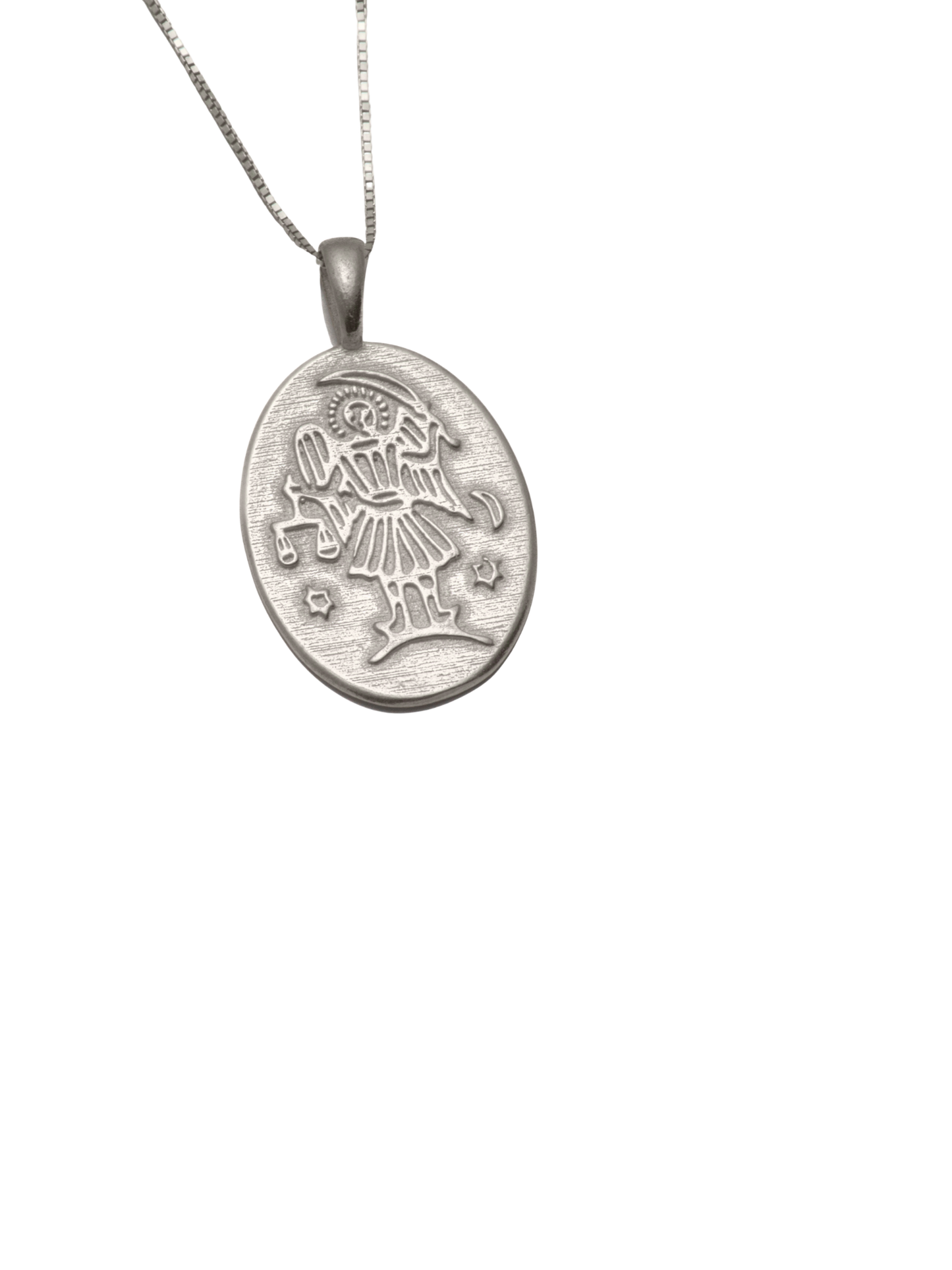 Silver Angel of Apocalypse Pendant