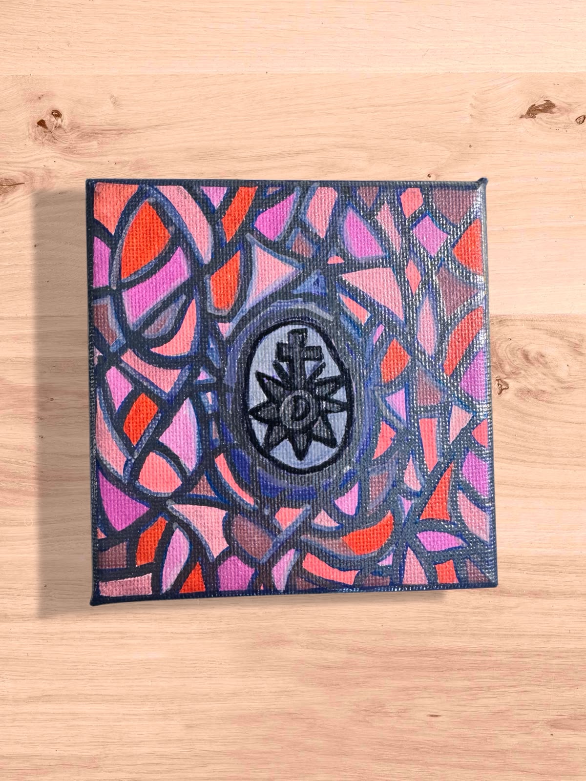 Stained Glass Sun & Moon