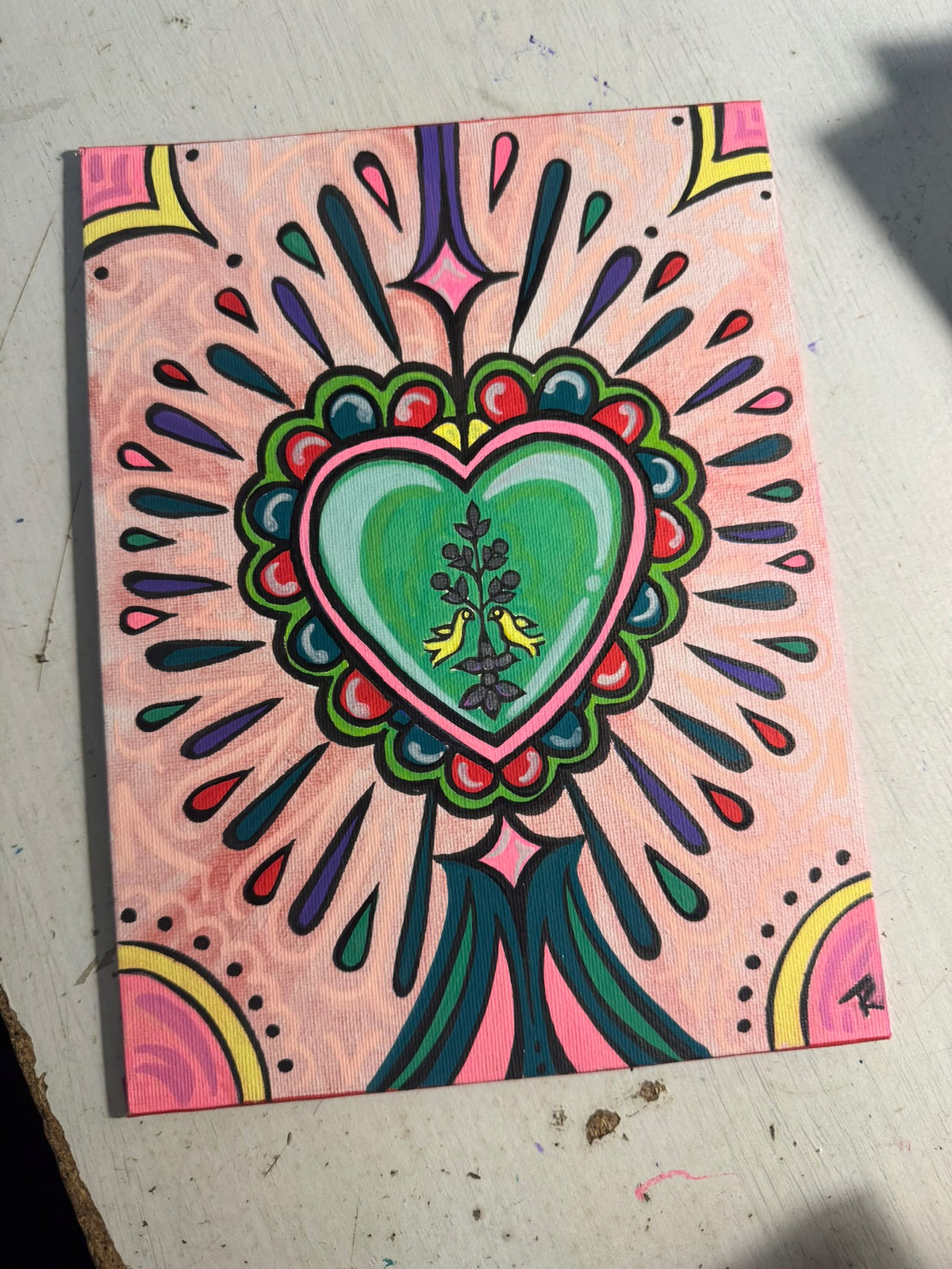 Pink Sacred Heart Love & Family