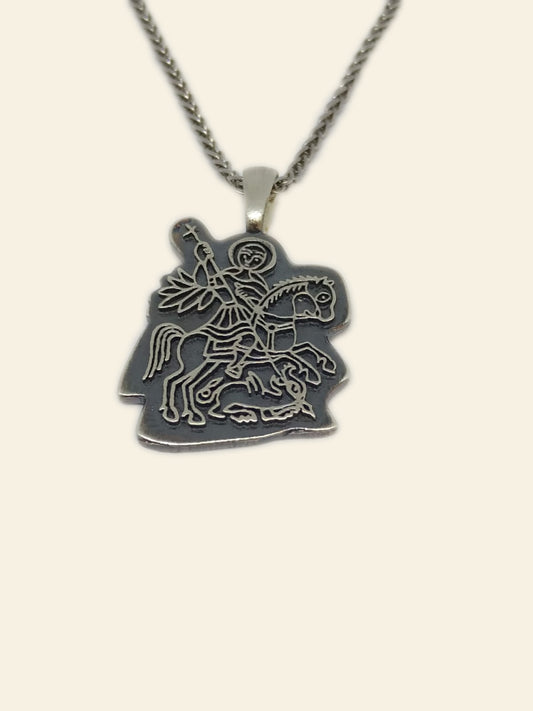 Silver St. George Pendant