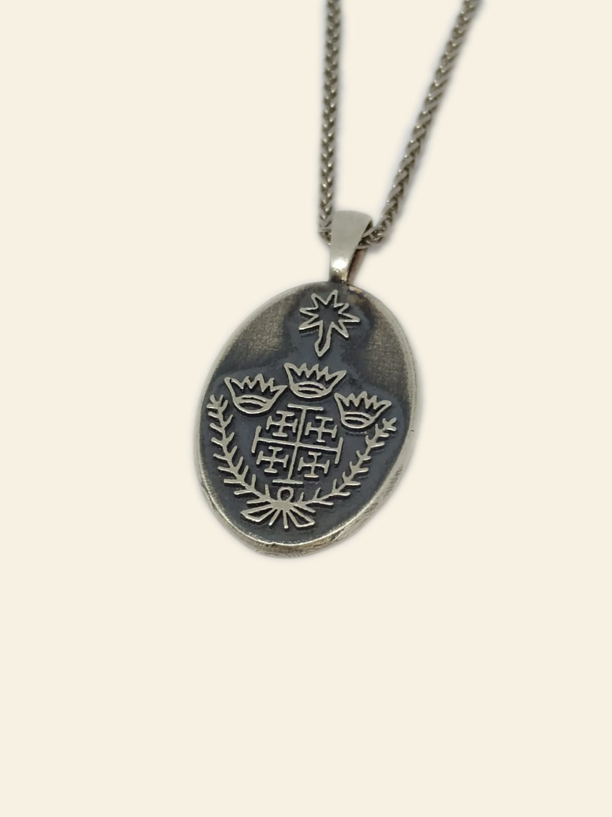 Silver Jerusalem Cross Pendant
