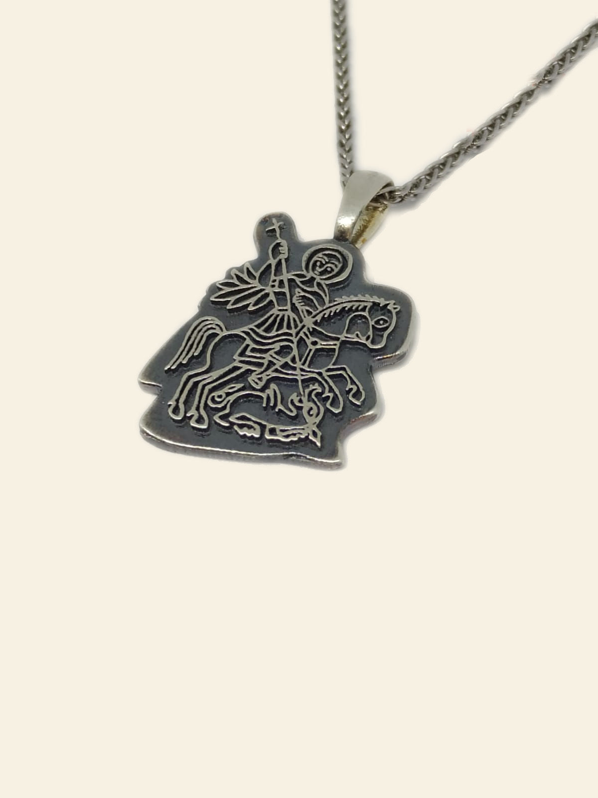 Silver St. George Pendant