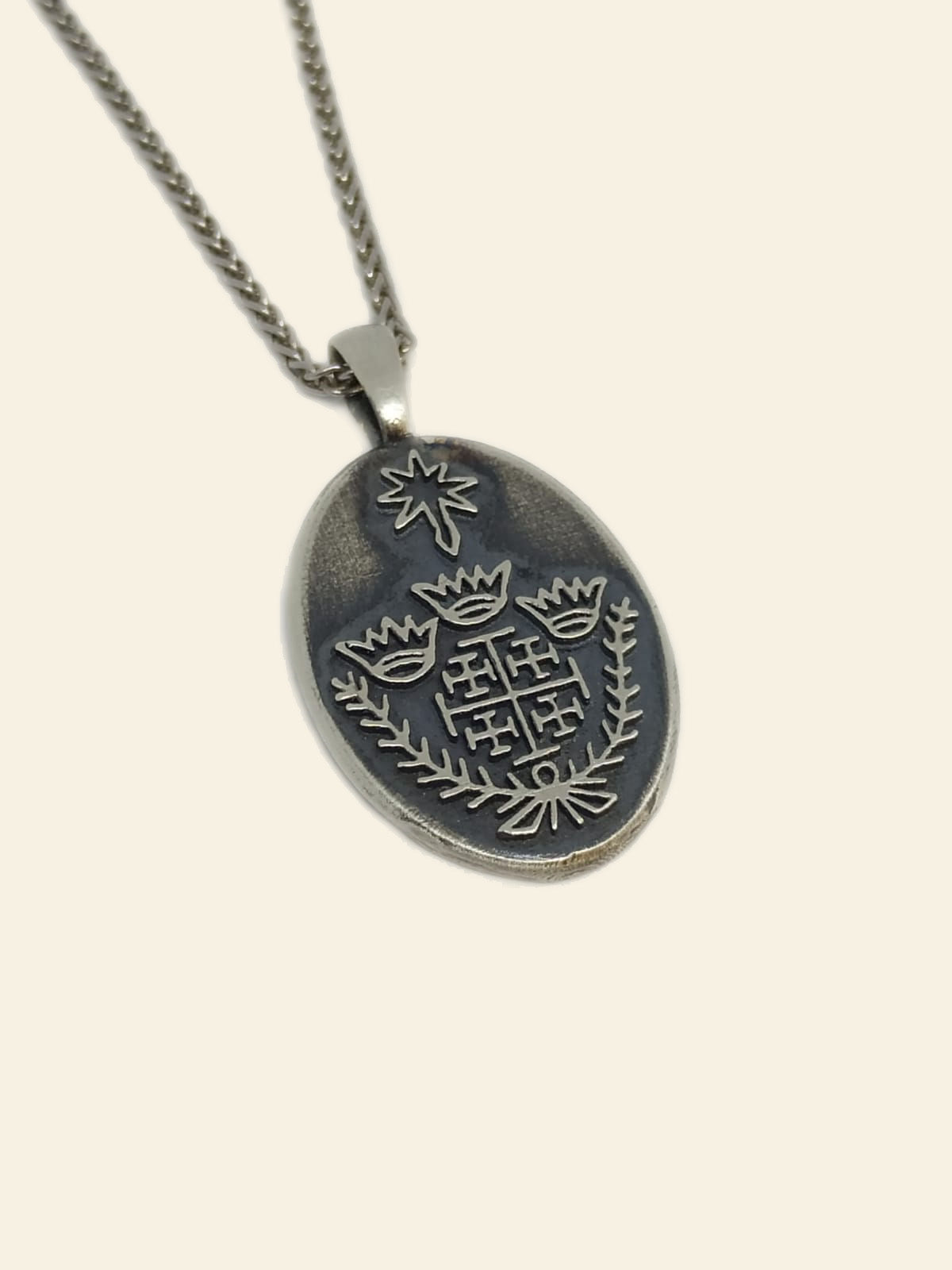 Silver Jerusalem Cross Pendant