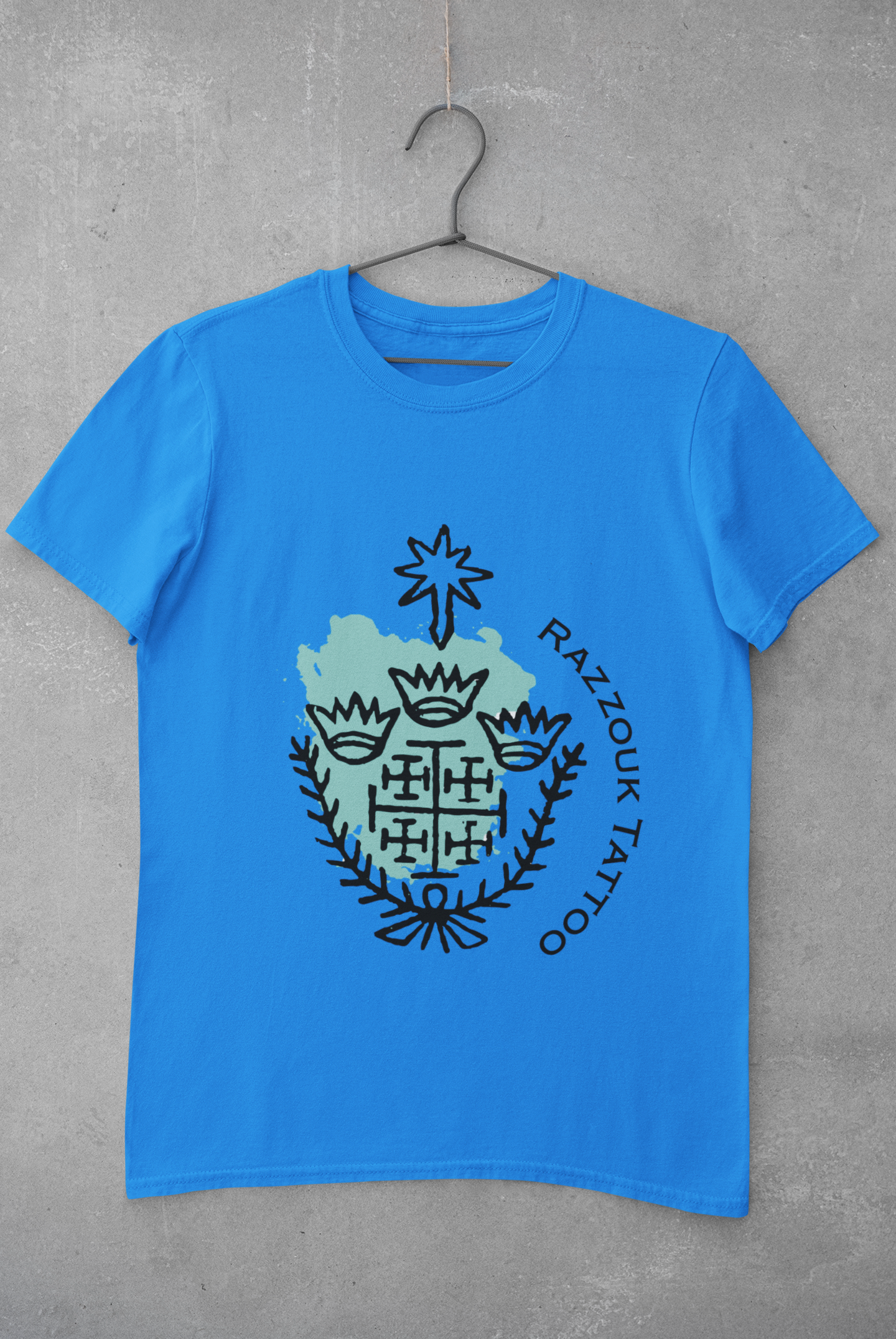Green Jerusalem Cross