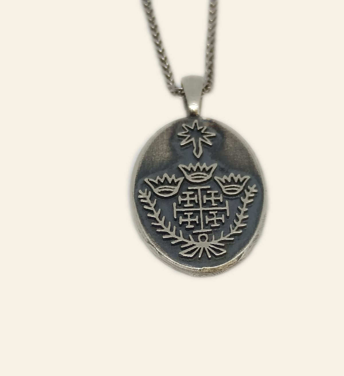 Silver Jerusalem Cross Pendant