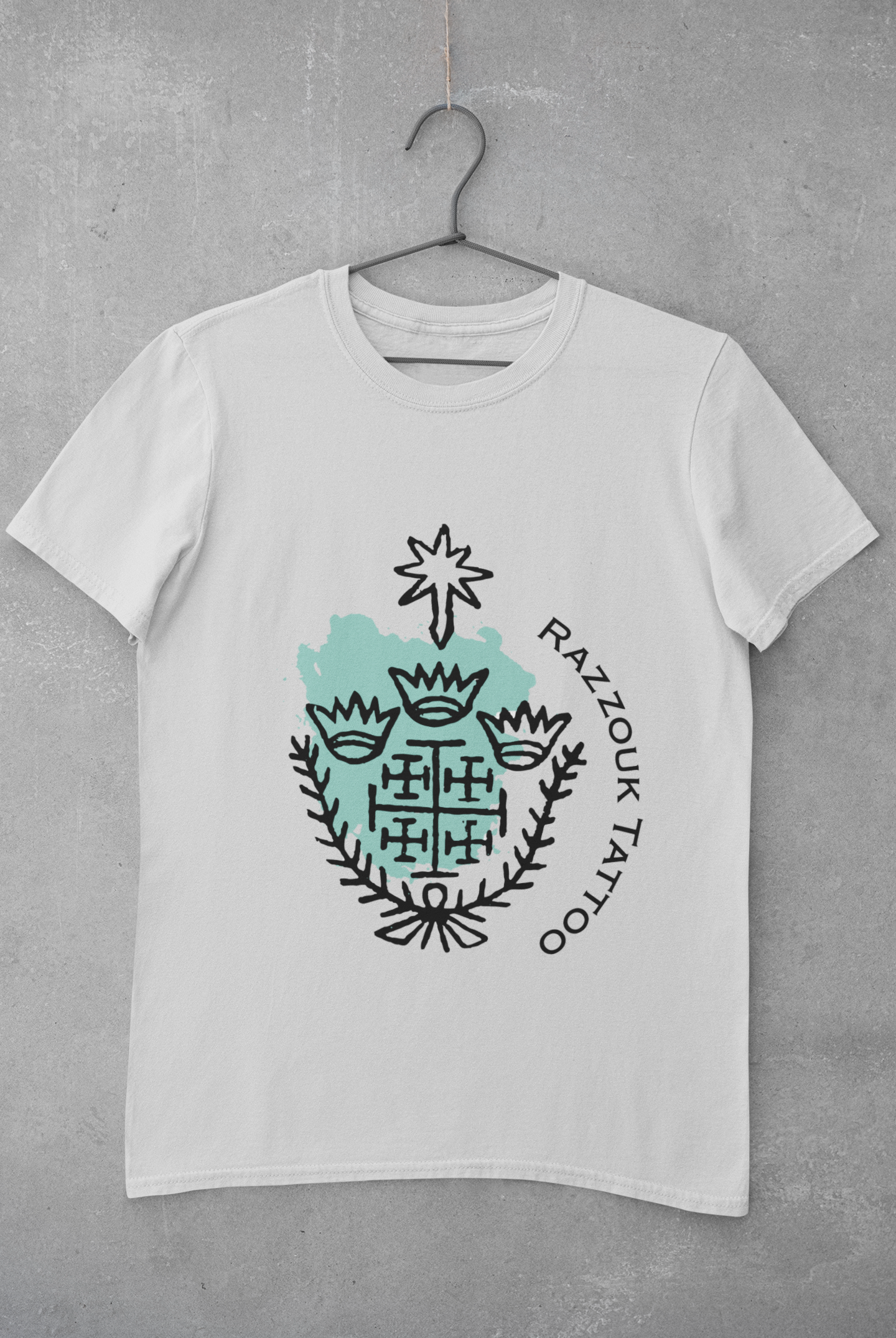 Green Jerusalem Cross