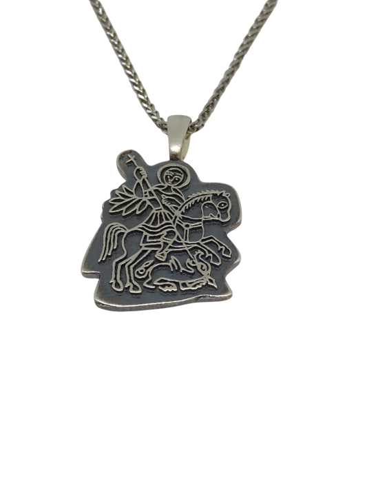 Silver St. George Pendant