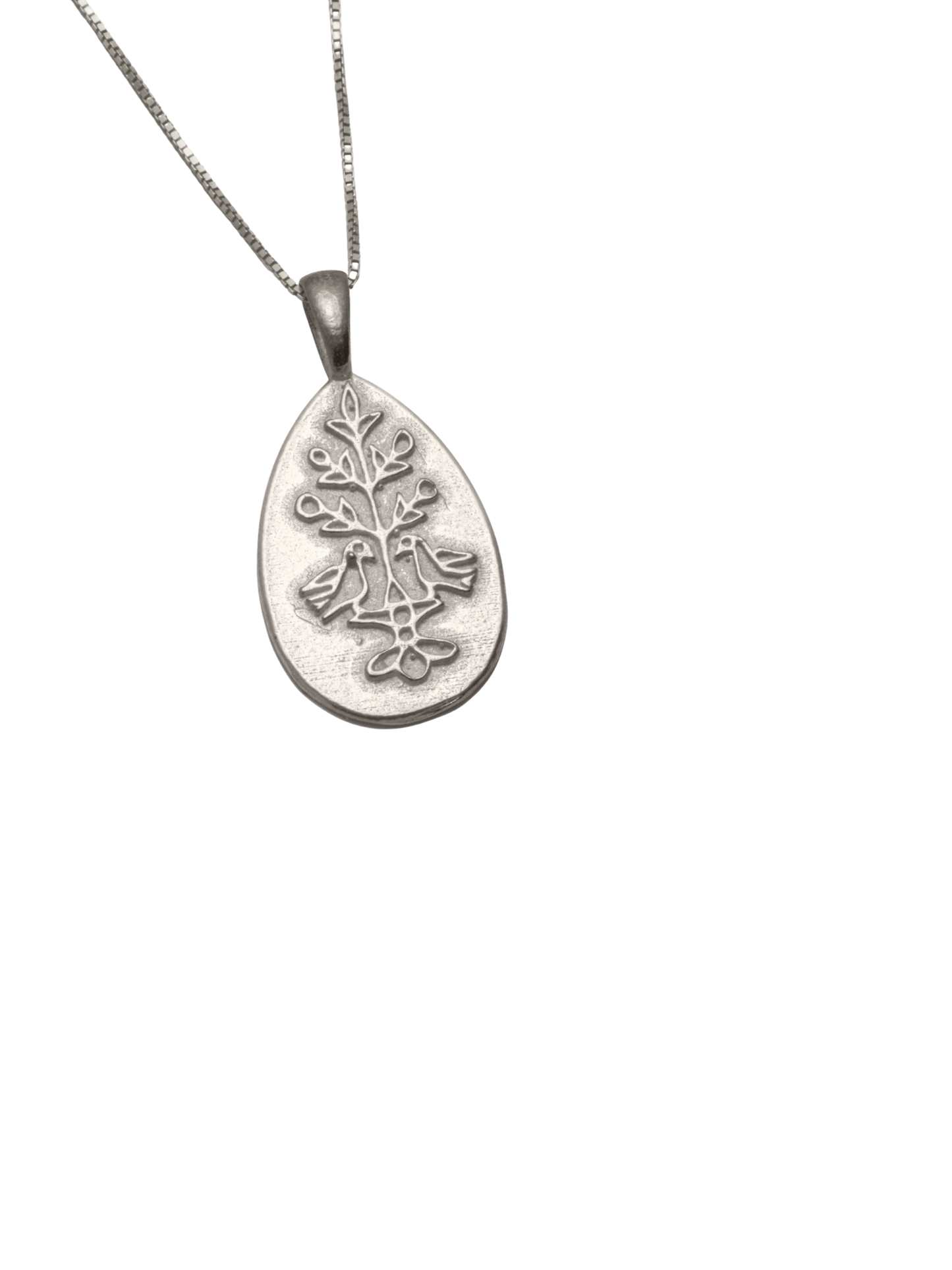 Silver Love and Family Pendant