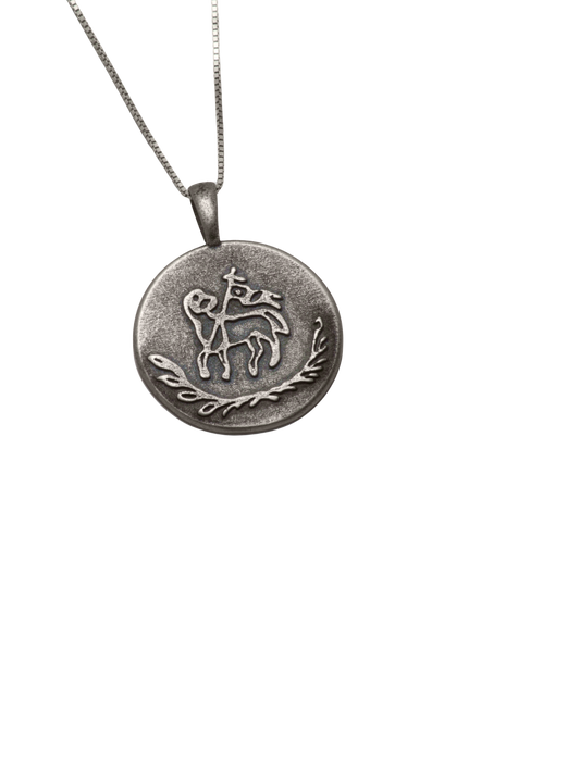 Silver Sacrificial Lamb Pendant