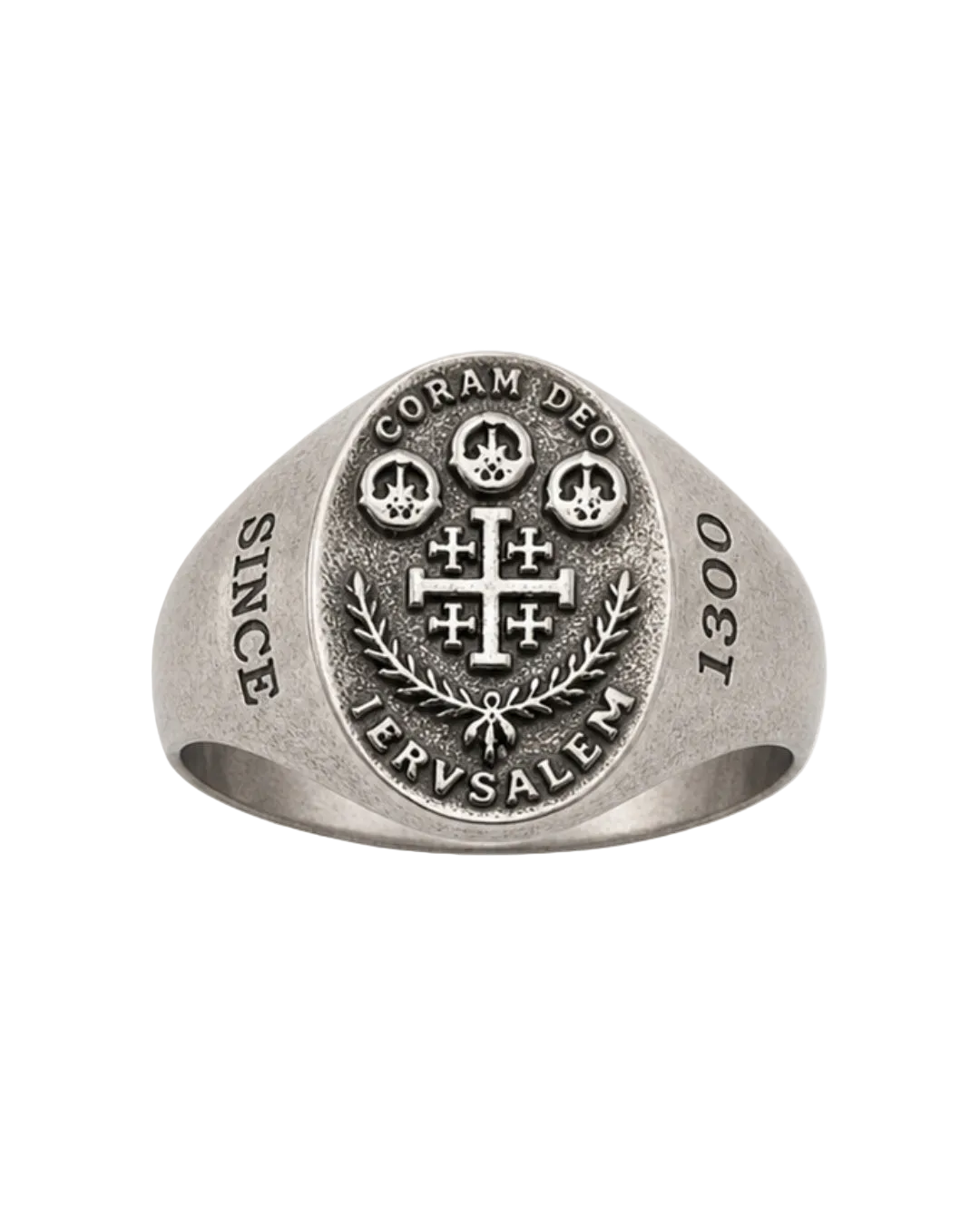 Silver Jerusalem Cross Ring
