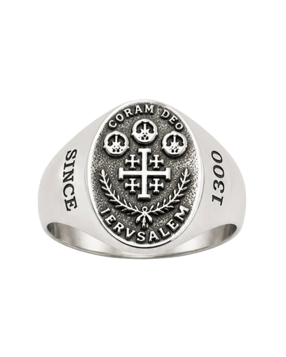 Silver Jerusalem Cross Ring