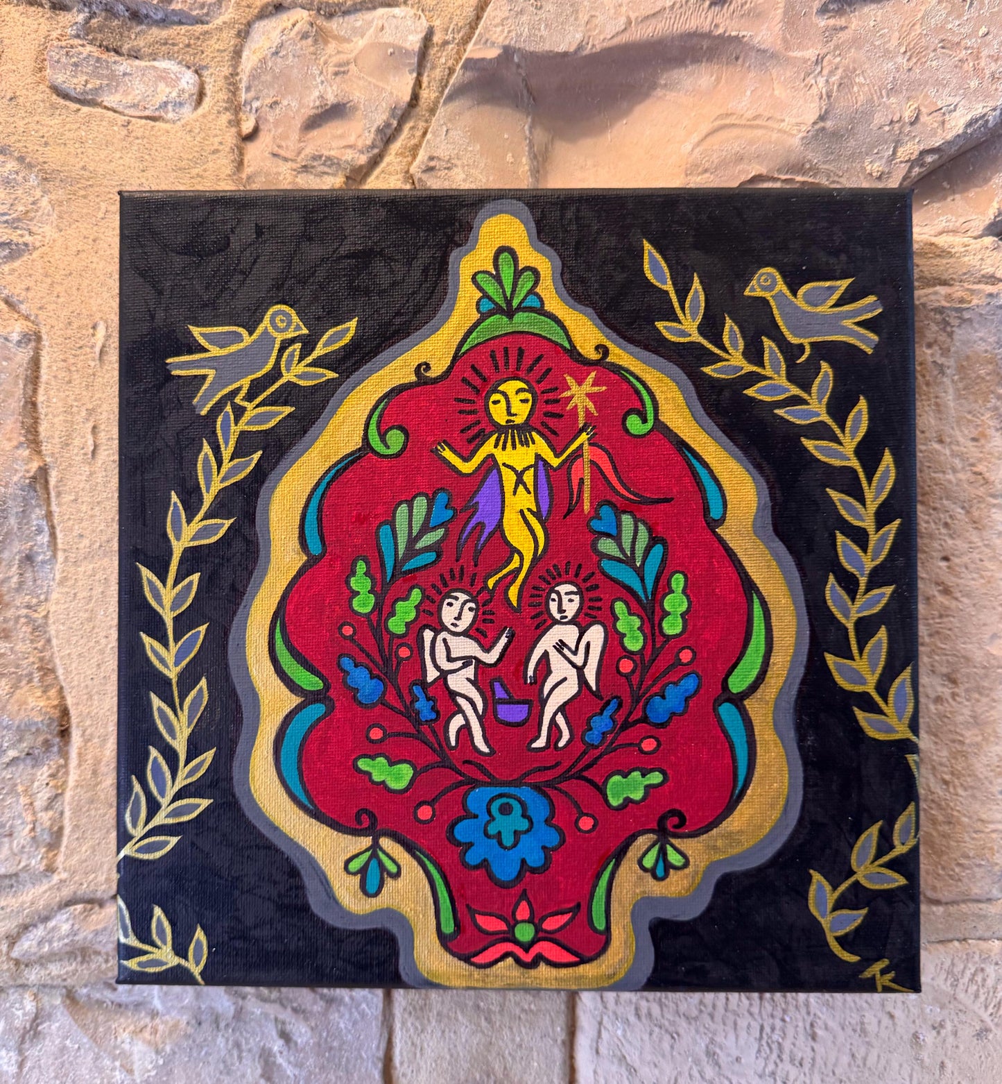 Large Black/Gold/Red Resurrection