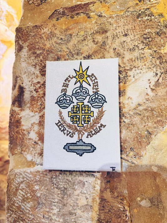 White Jerusalem Cross