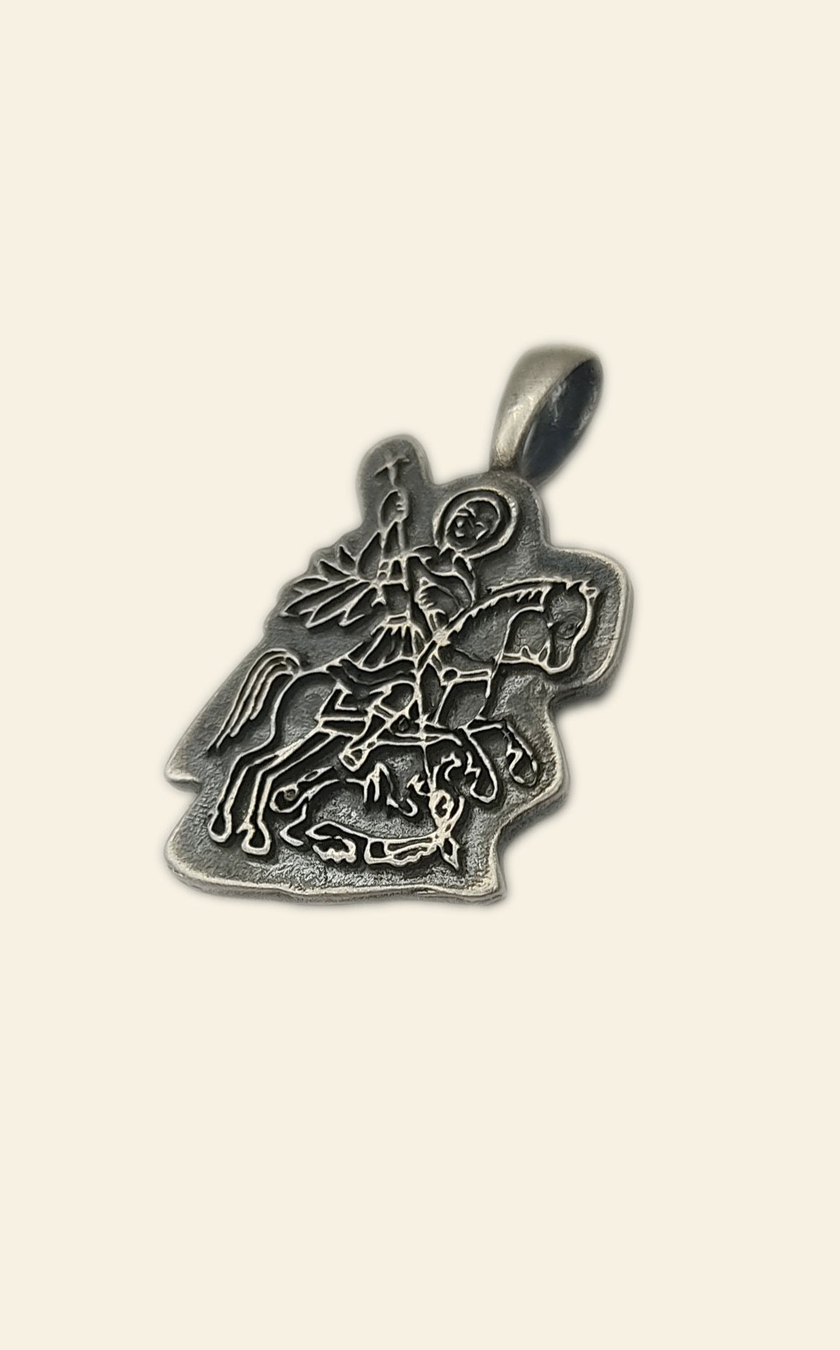 Silver St. George Pendant
