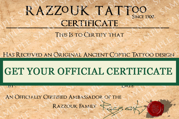 Certificates – Onie | Professional Tattoo Studio